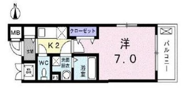 クラール並木の物件間取画像